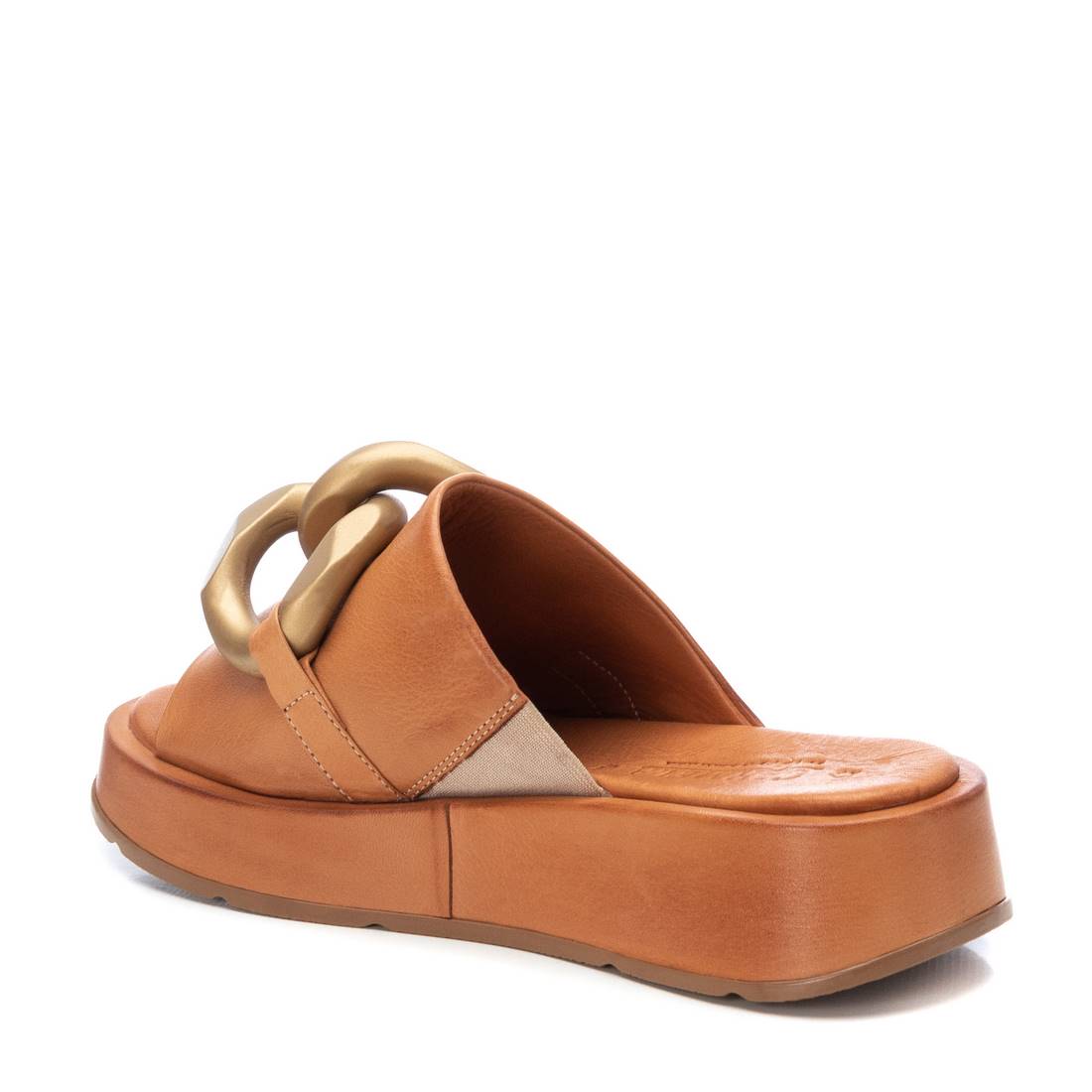 Carmela 16077401 mule marron cuir plateforme 4 cm