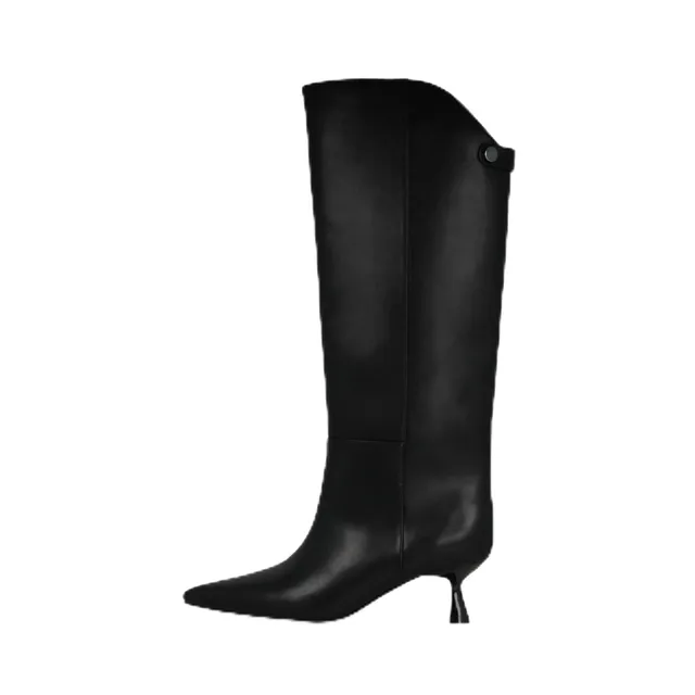 LODI A-Madrid bottes cuir noires à talon