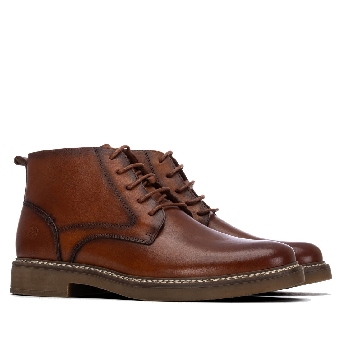 Carmela 16420201 bottines homme cuir camel