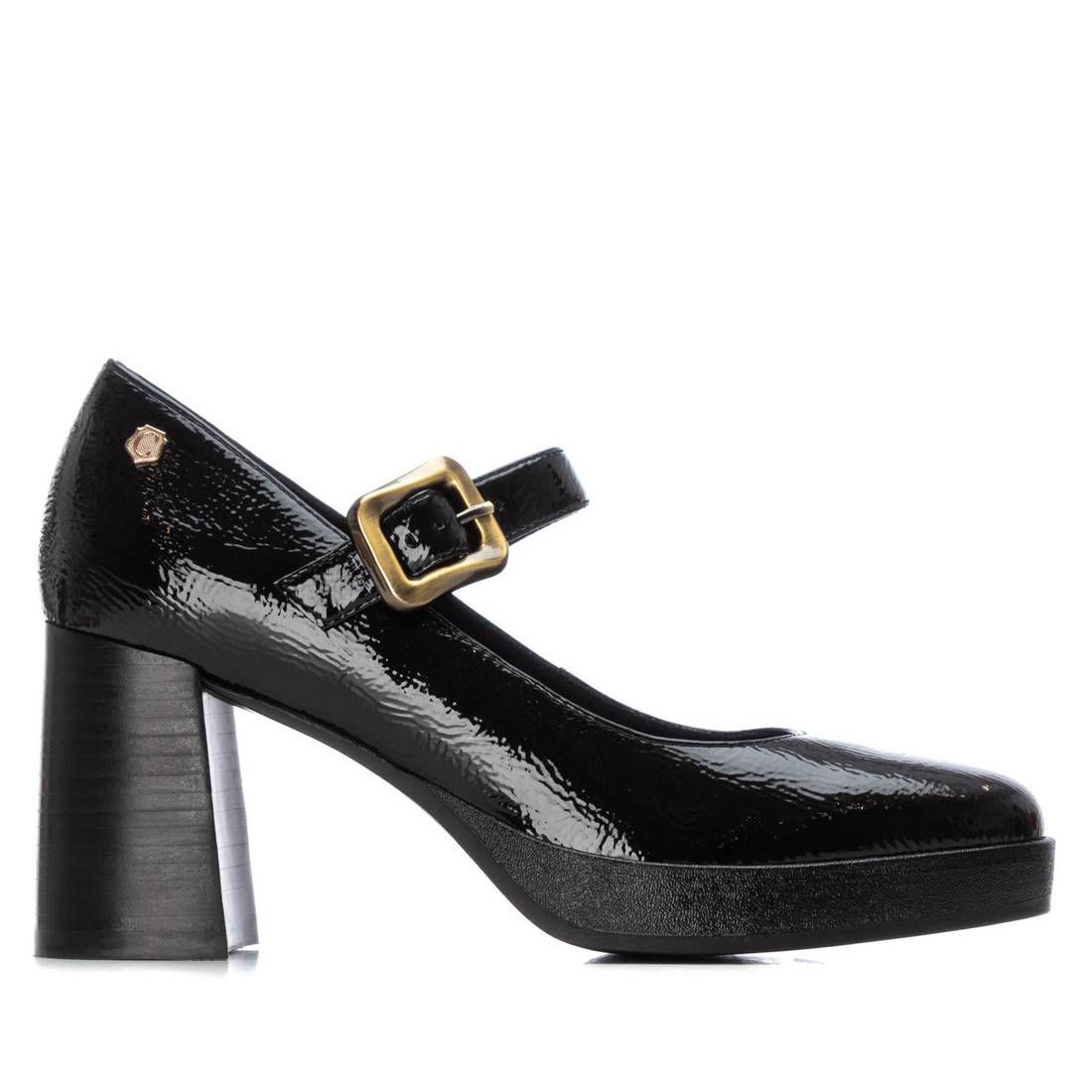 Carmela 16253503 escarpin noir verni talon large