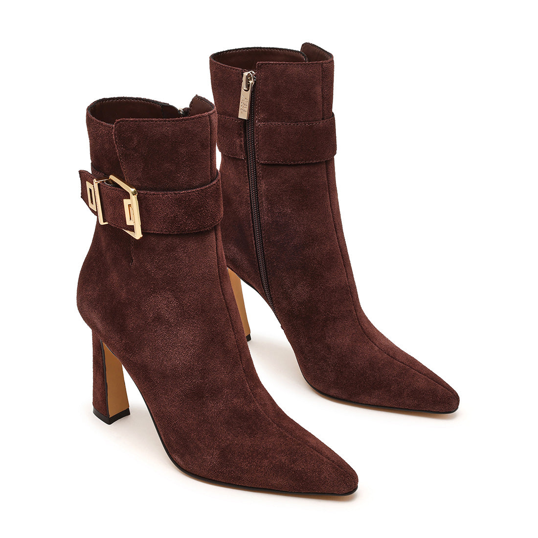 Steve Madden Sultri bottine talon daim marron chocolat