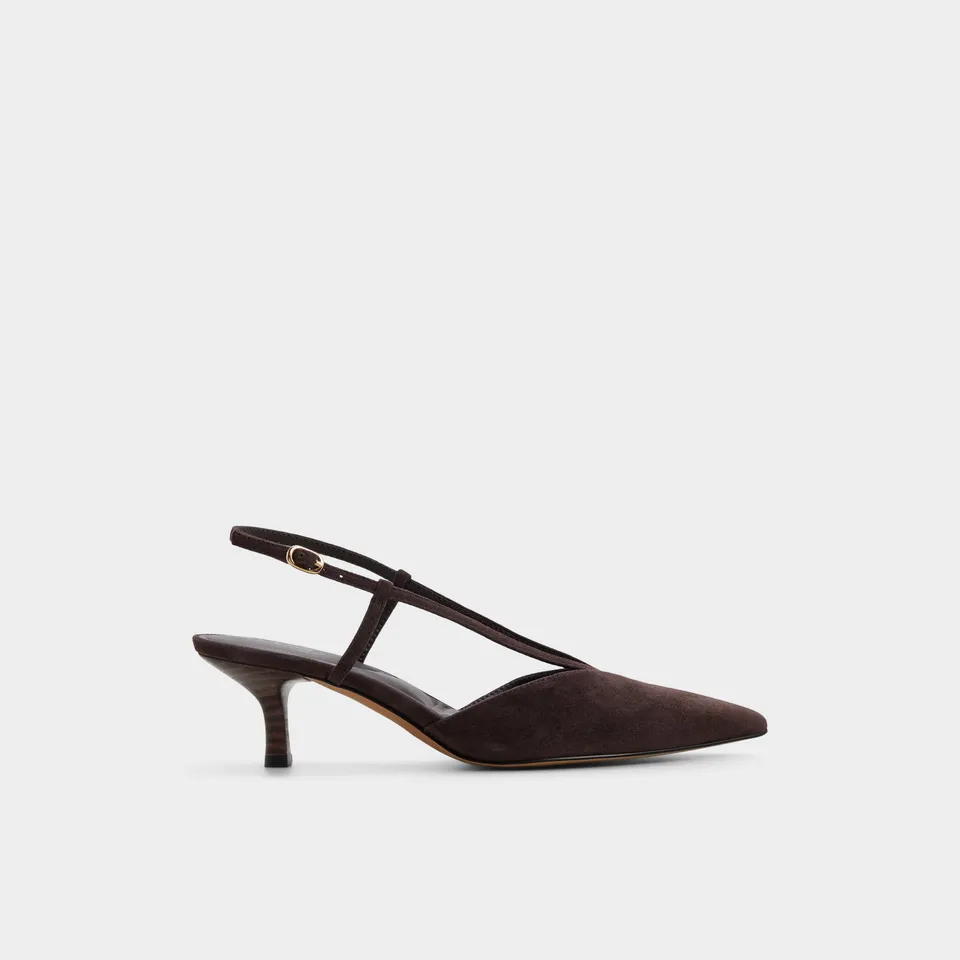 ALDO Kaylin escarpins slingback marron suède