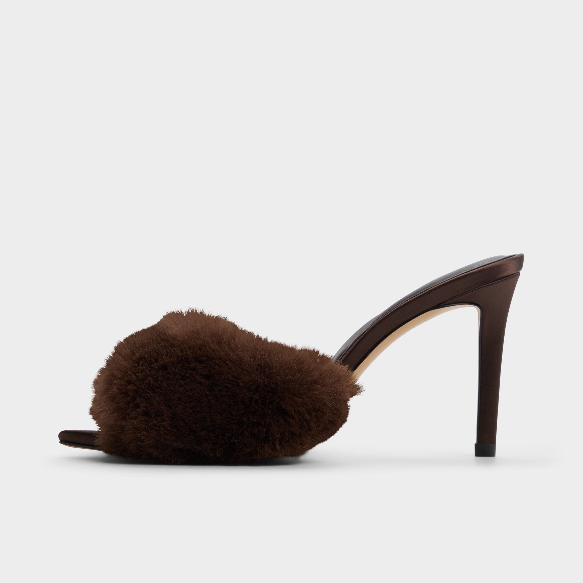 ALDO Anniebrilden mule talon marron fausse fourrure