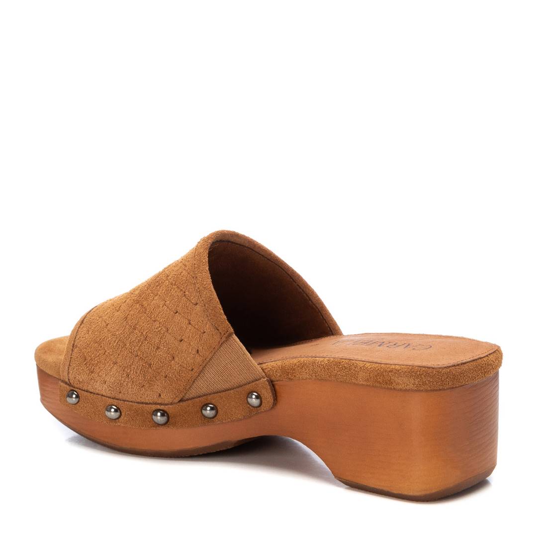 Carmela 16063504 sabot femme cuir marron gravé