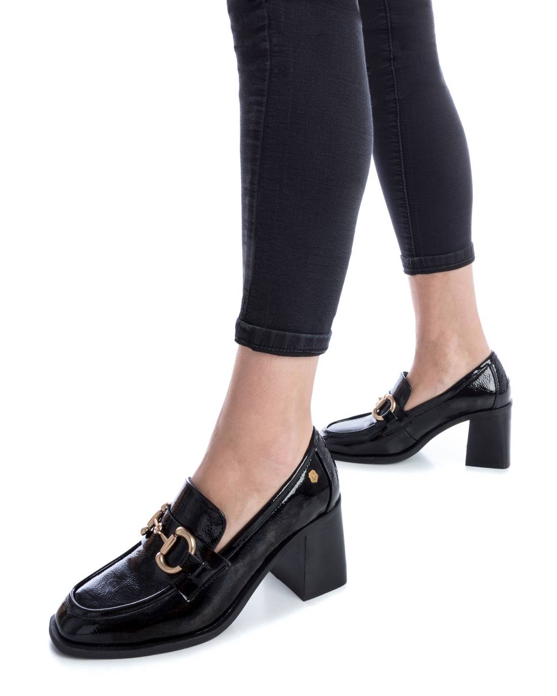 Carmela 16115701 mocassins femme cuir verni noir