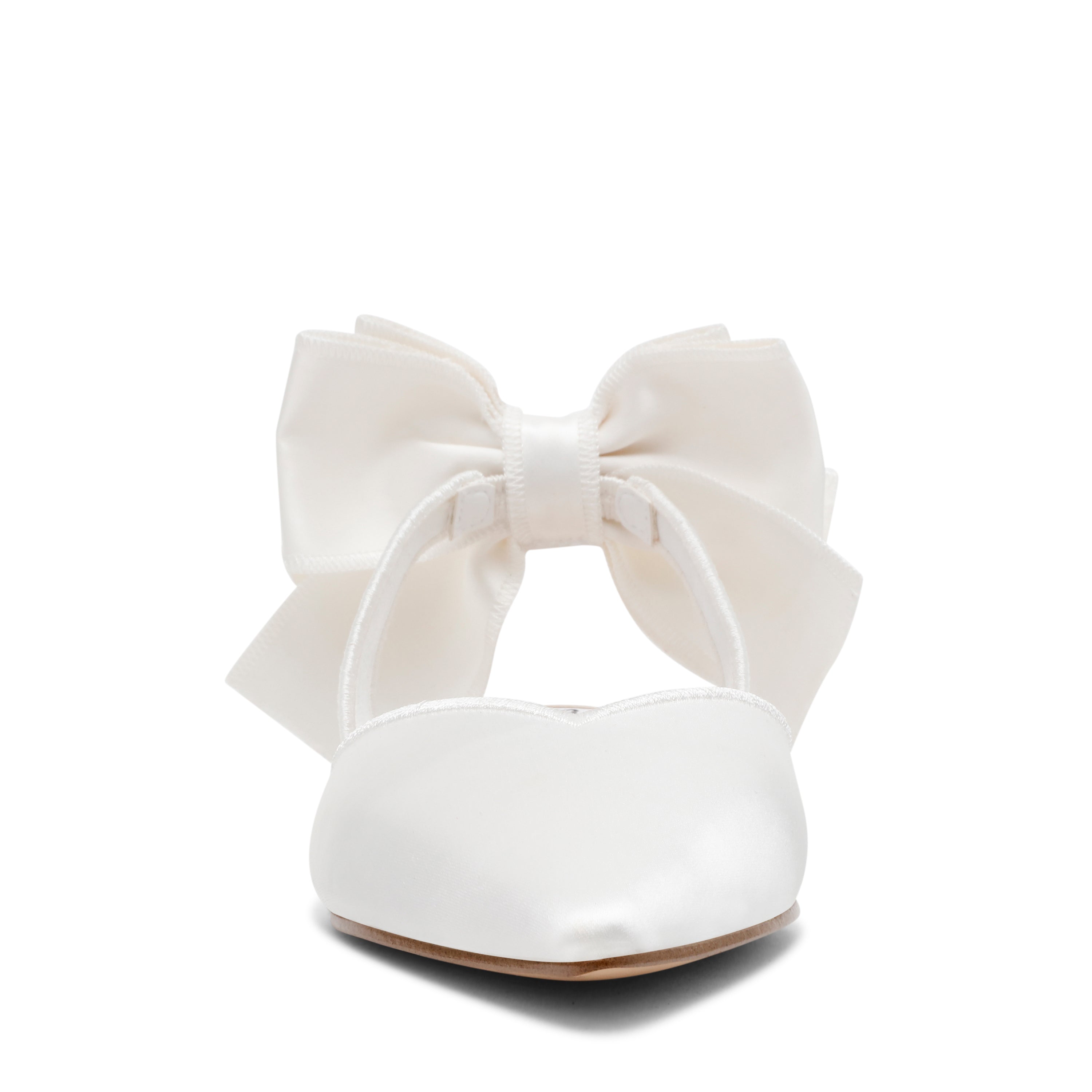 Steve Madden Synthia ballerine satin ivoire bride