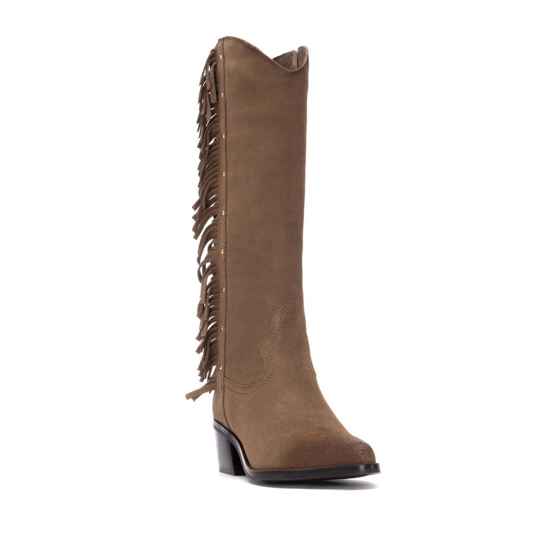 Carmela 16266402 botte cuir taupe talon 35-41