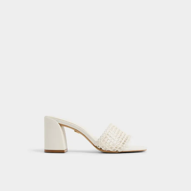 ALDO Beachdate sandales femme talon carré blanc