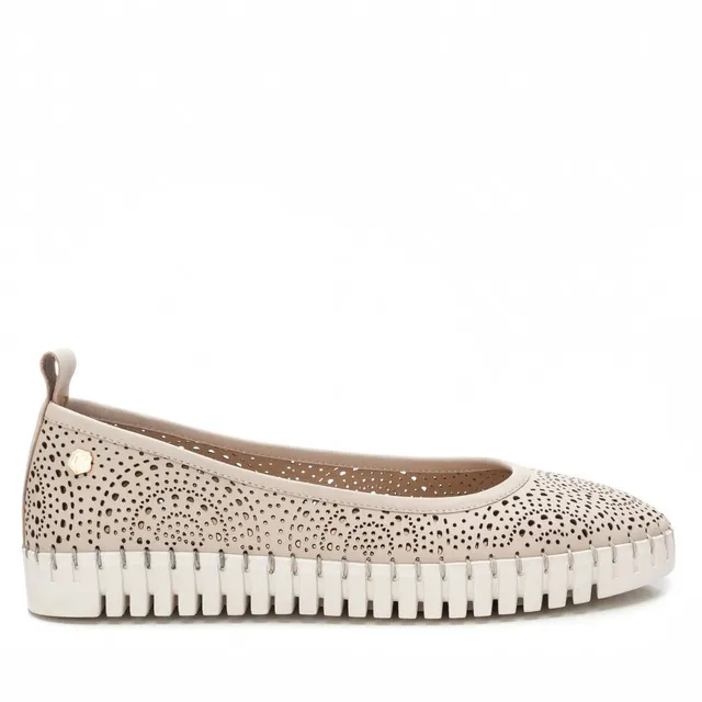 Carmela 16230201 ballerines cuir beige ajourées