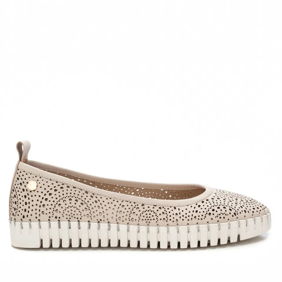 Carmela 16230201 ballerines cuir beige ajourées