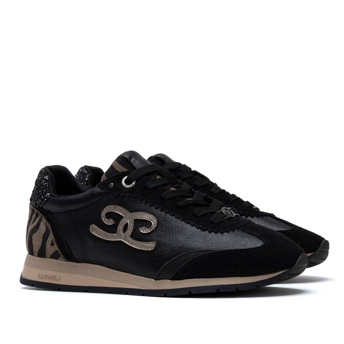 Carmela 164234 16423403 baskets noires semelle jogging