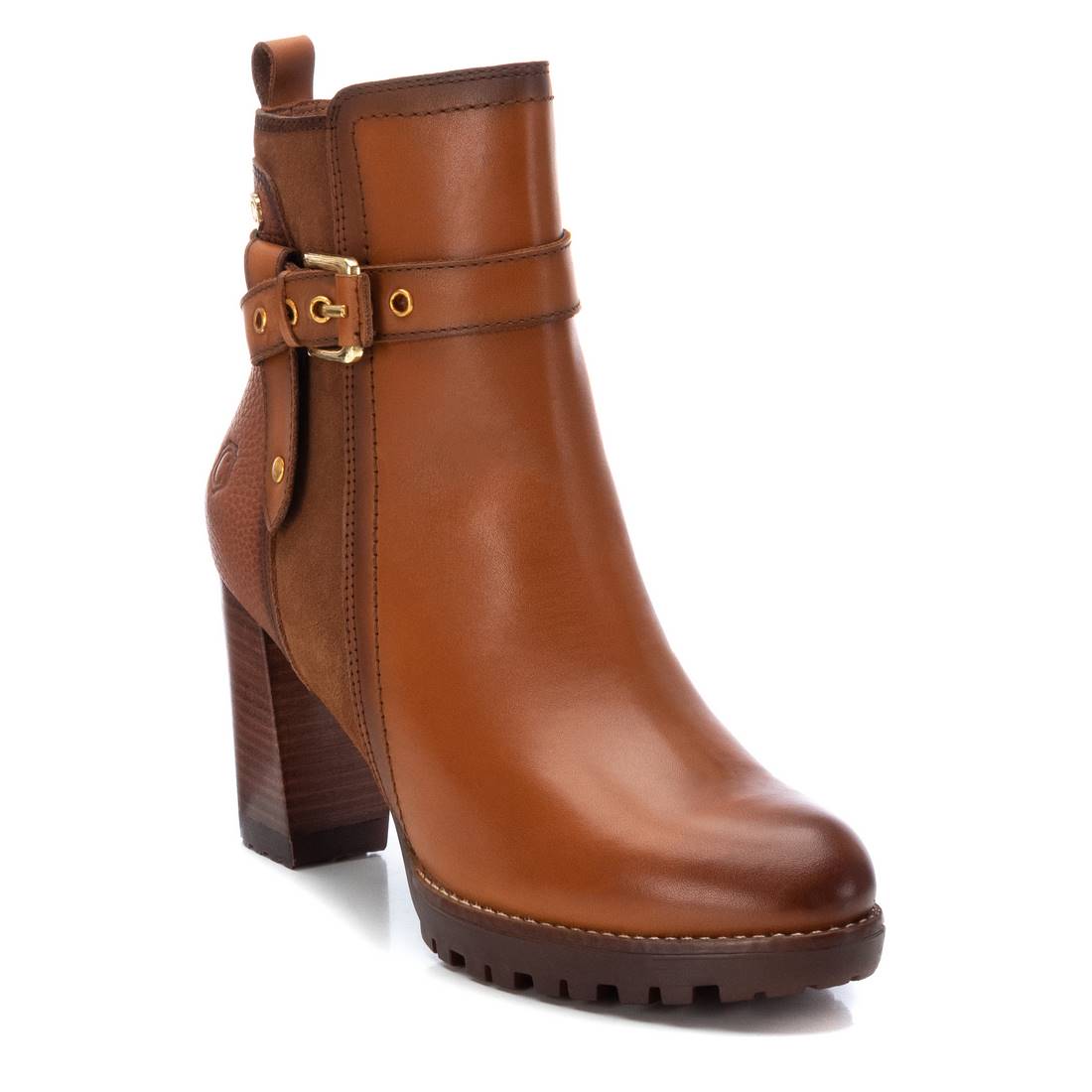 Carmela 16104502 bottines cuir marron talon 8 cm