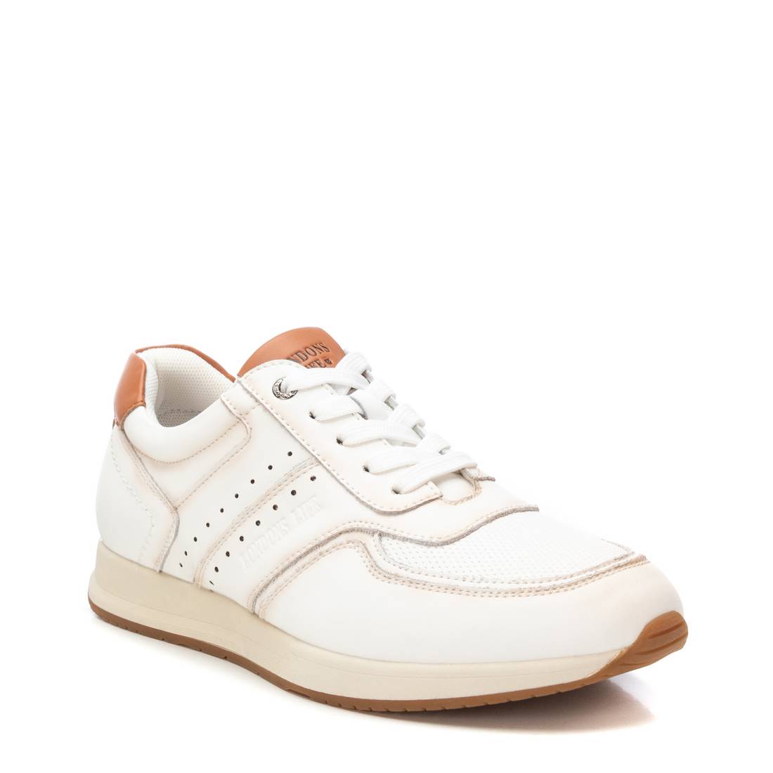 Carmela 16214701 basket homme cuir blanc lacets