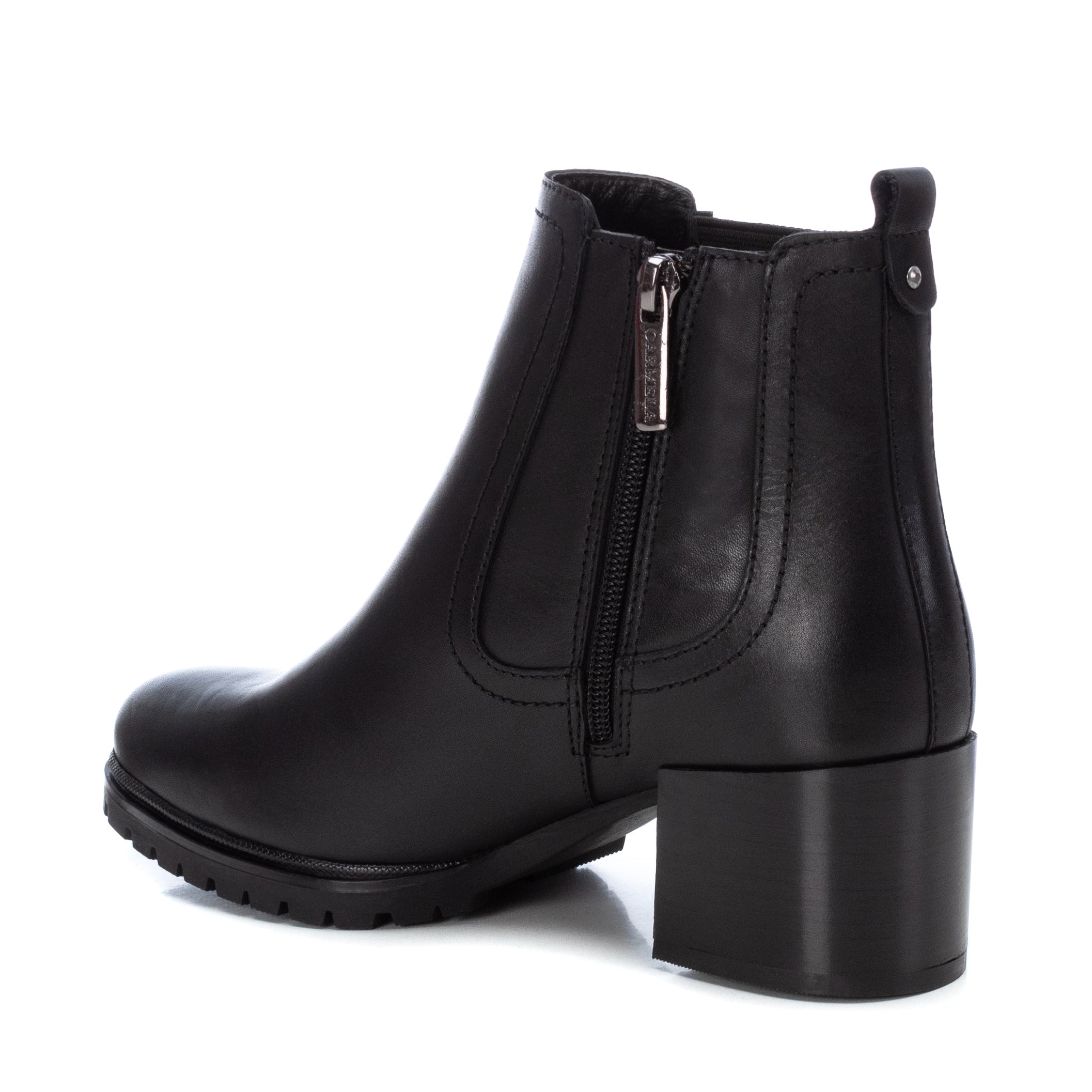 Carmela 16004401 bottines chelsea cuir noir 6 cm