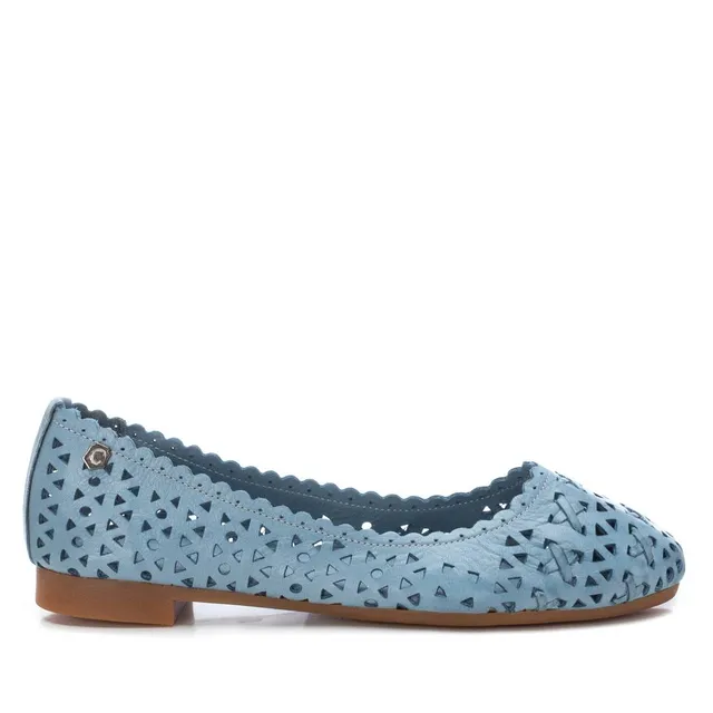 Carmela 16067304 ballerines cuir bleu ajouré