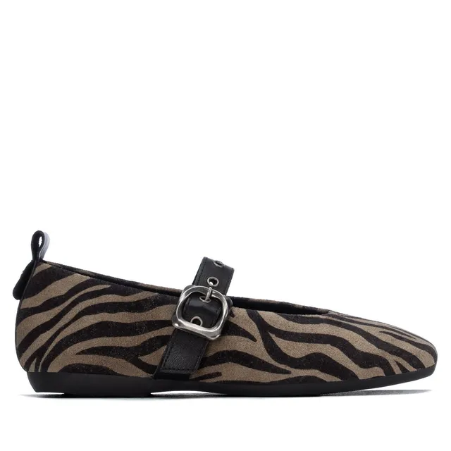 Carmela 16437702 ballerines femme noir cuir suède