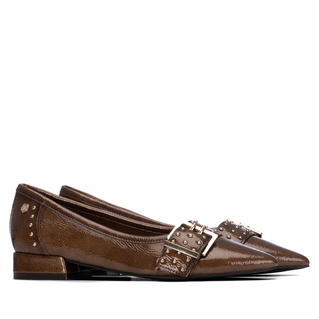 Carmela 16439702 ballerines femme taupe vernis plates