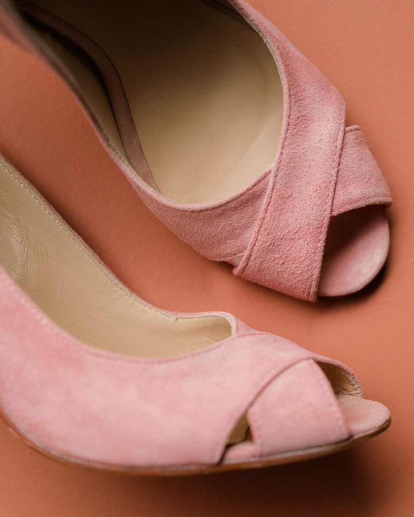 Dessine Moi Un Soulier escarpin brides croisées blush or rose