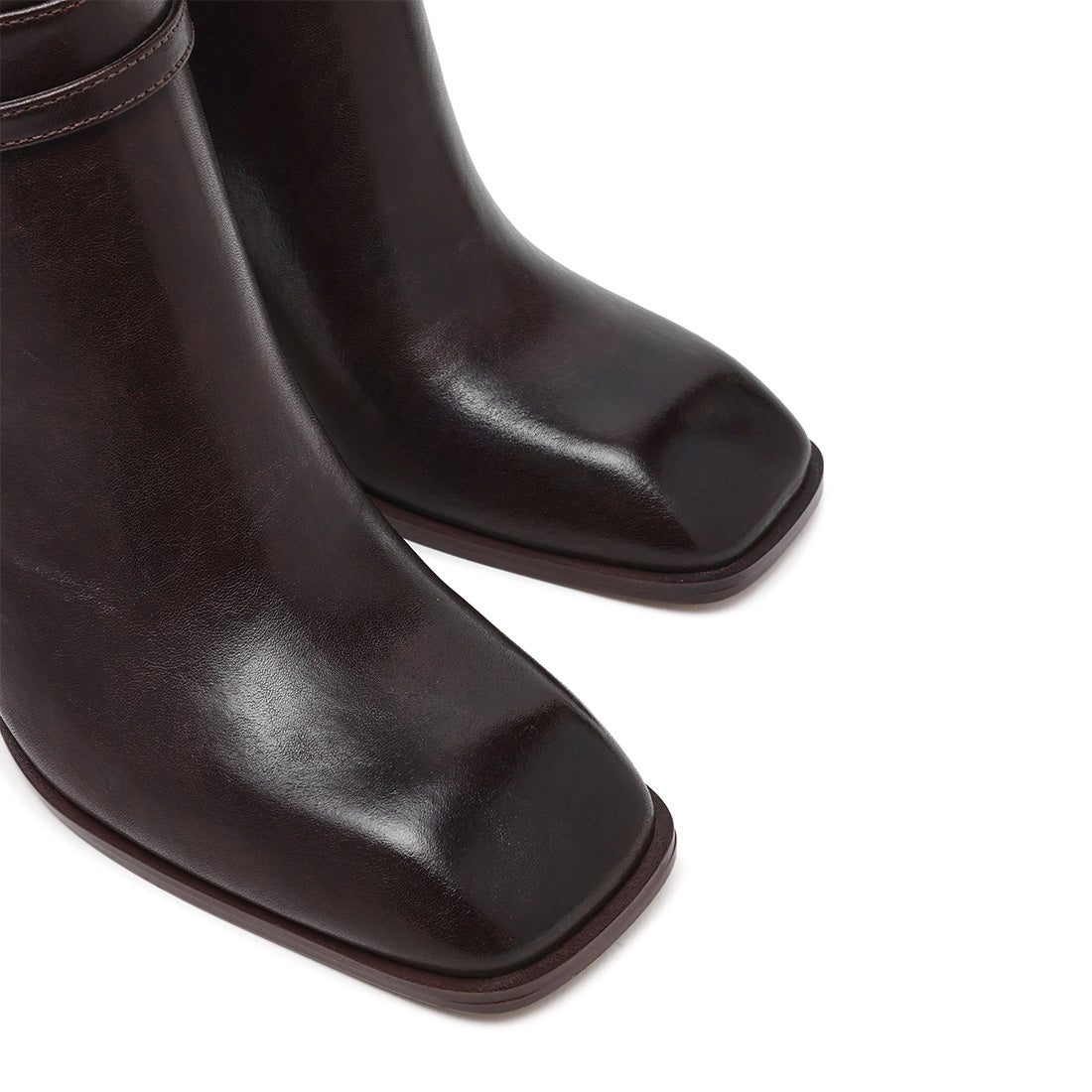 Steve Madden Shield bottines cuir marron talon 8,5 cm