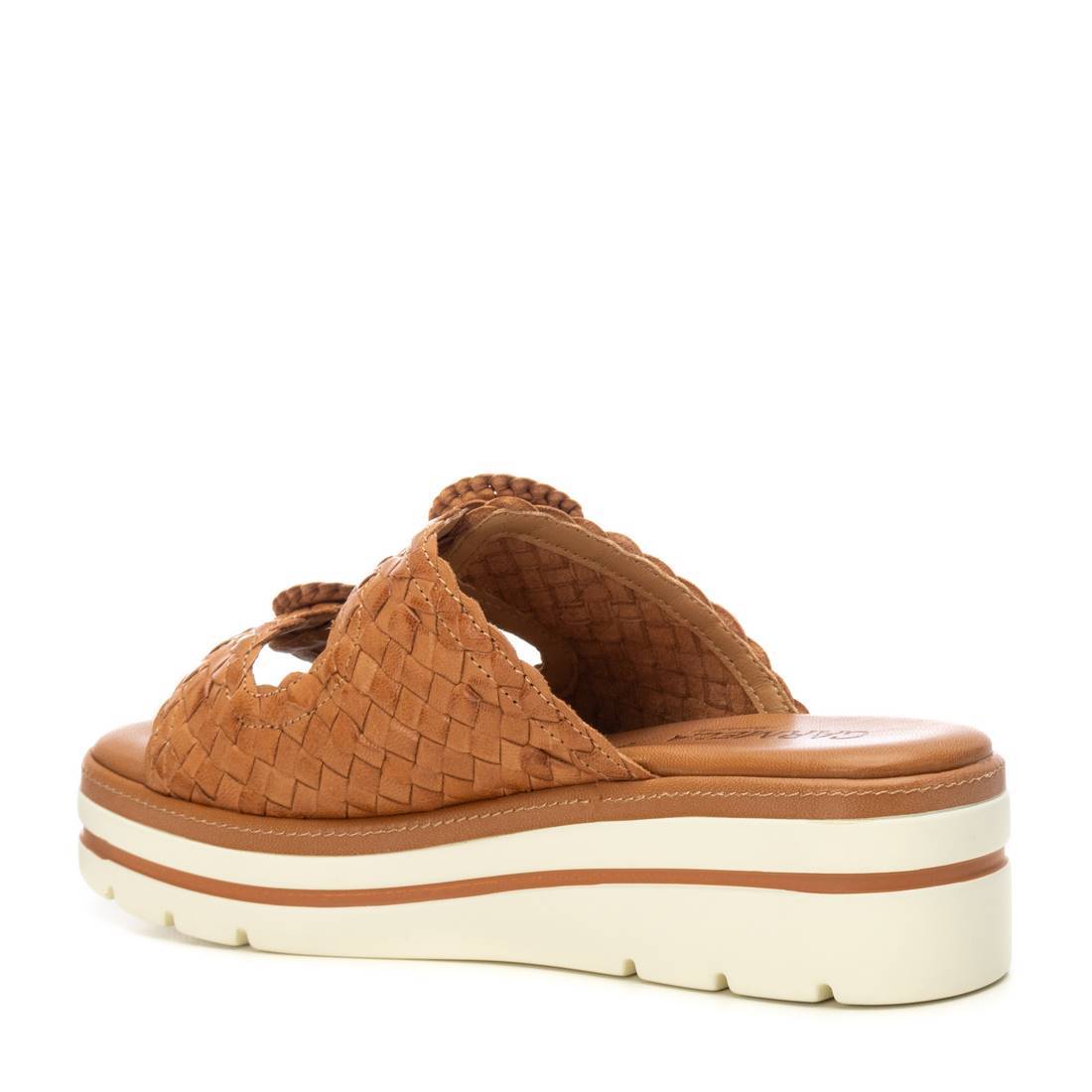 Carmela 16233502 sandale femme cuir camel compensée