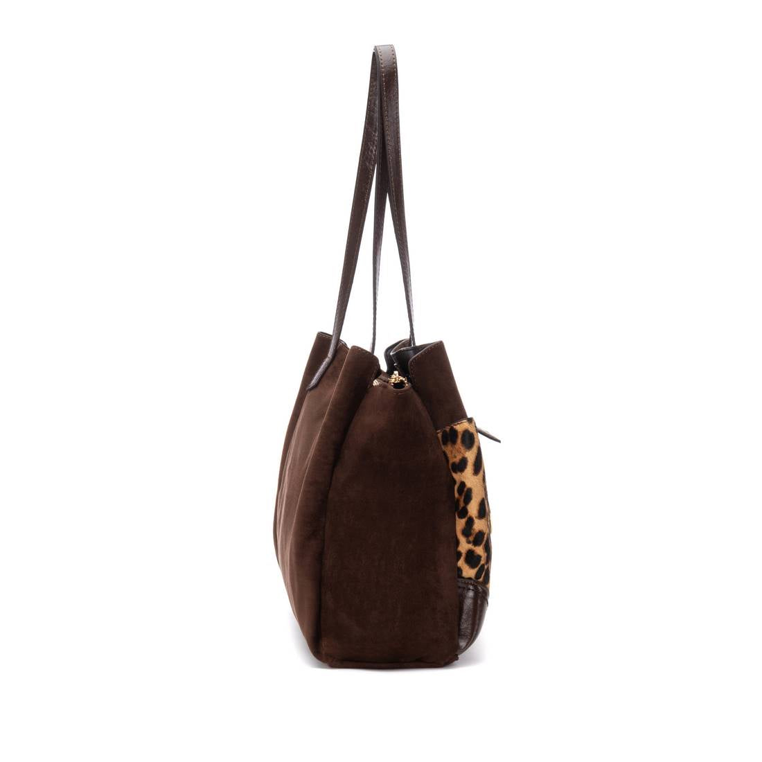 Carmela 18618302 sac textile camel épaule zippé 27x37