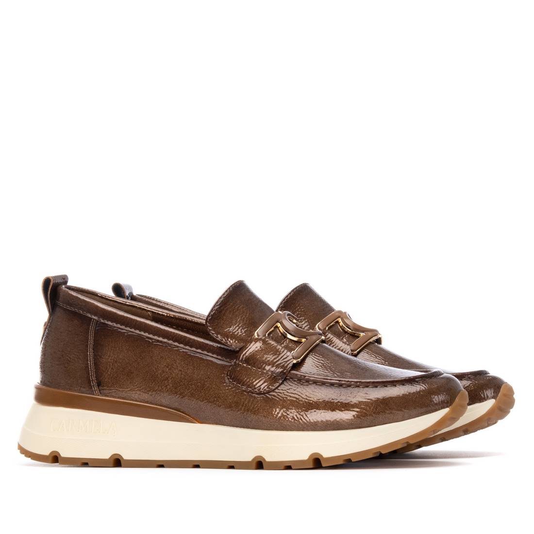 Carmela 16251802 ballerine taupe vernie semelle gomme
