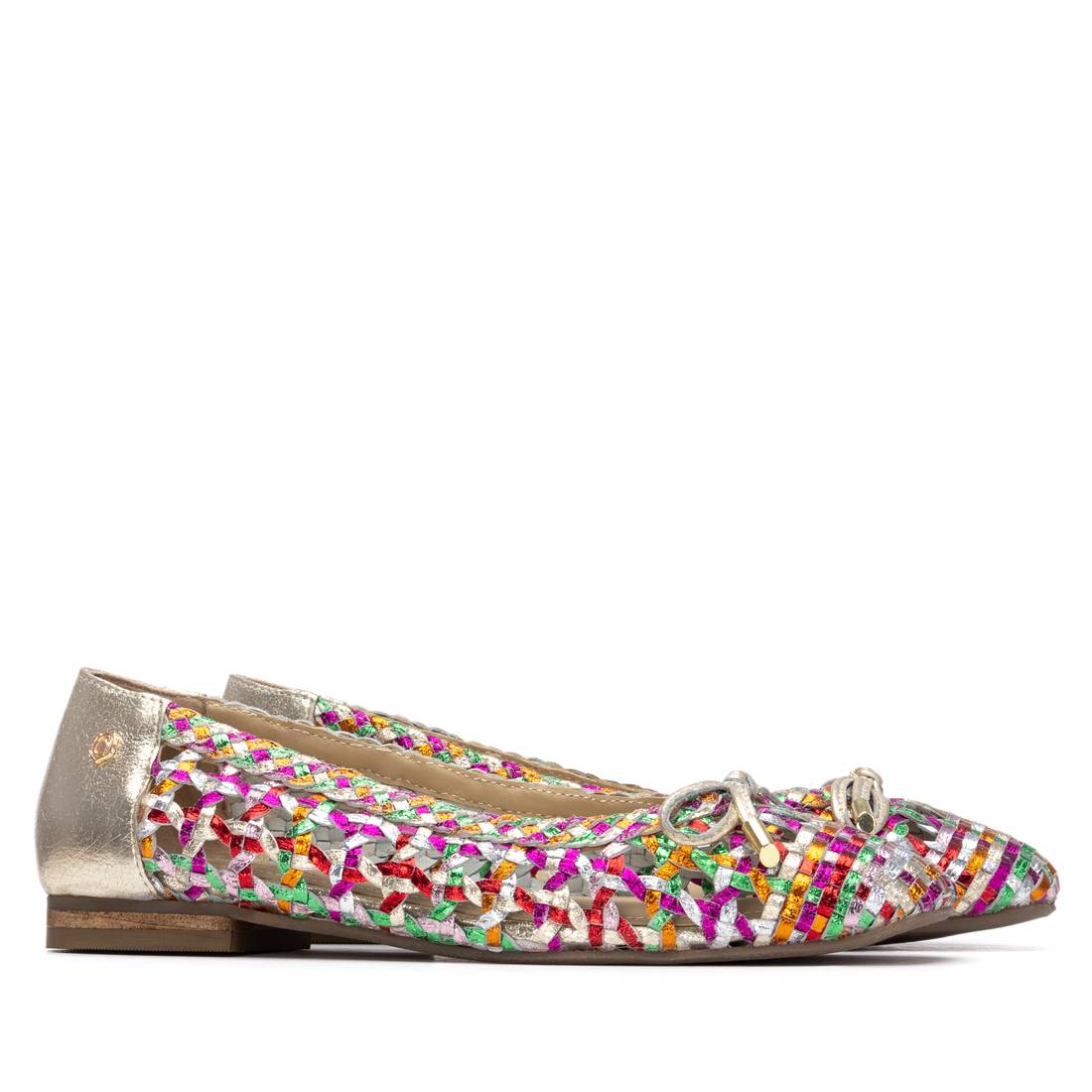 Carmela 16304605 ballerines cuir multicolore tressé