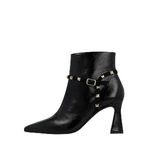LODI Relle bottines cuir noires talon confort