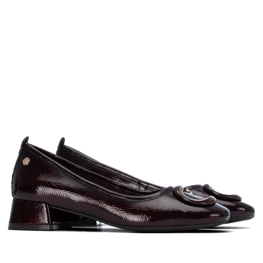 Carmela 16436303 escarpin verni bordeaux talon bas