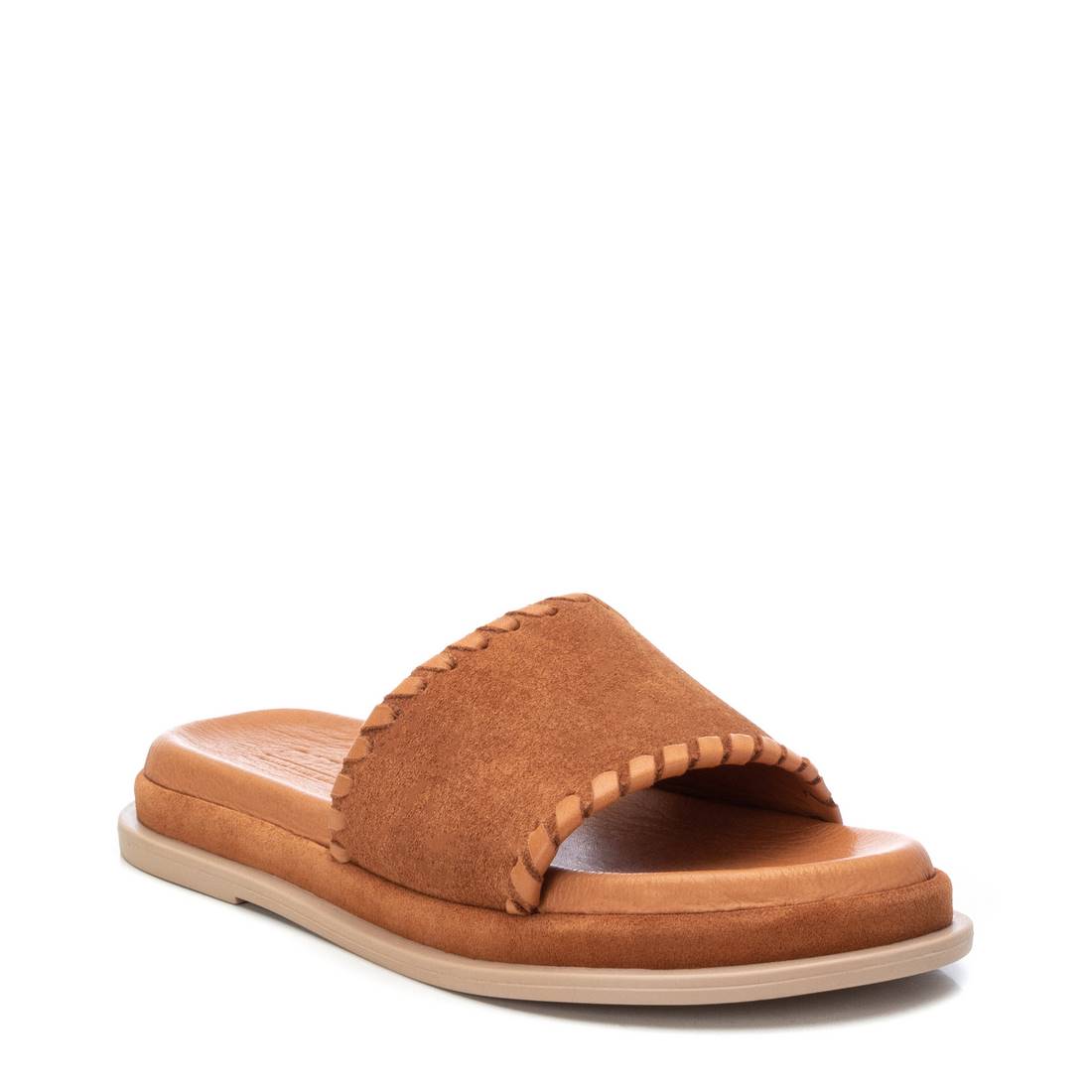 Carmela 16077801 sandales cuir marron plates