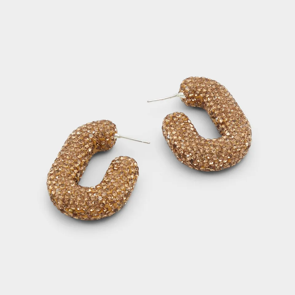 ALDO Xandria boucles d’oreilles créoles marron