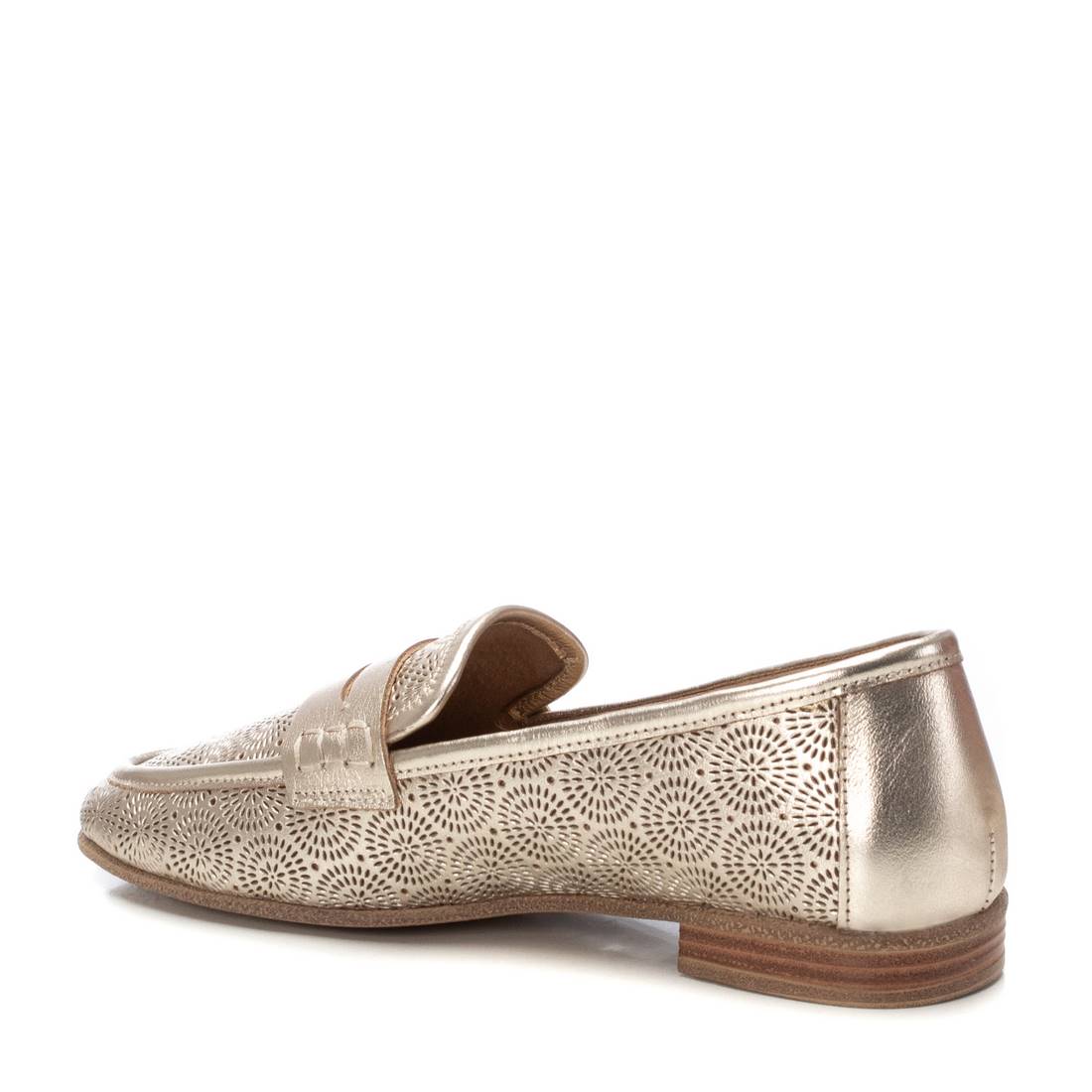 Carmela 16217004 mocassins femme or cuir ajouré