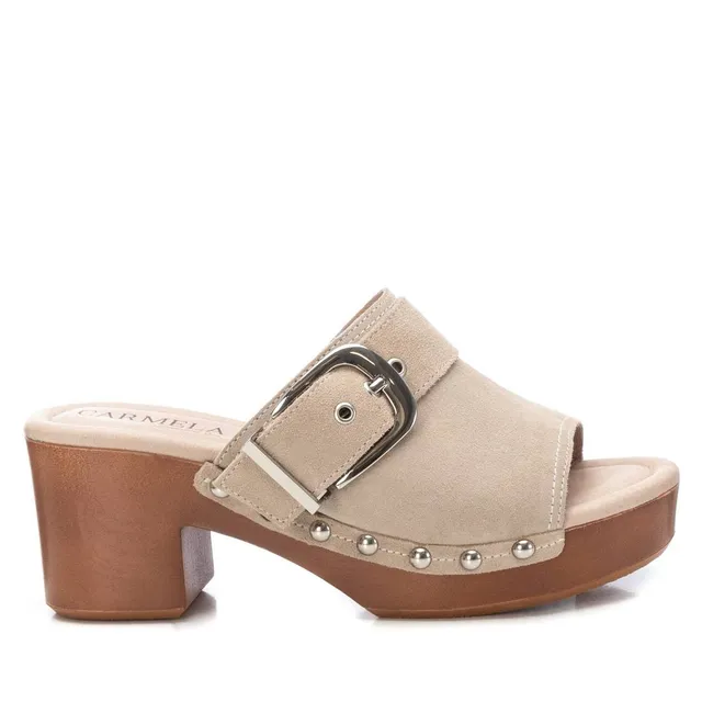 Carmela 16073605 sabots femme blanc cuir