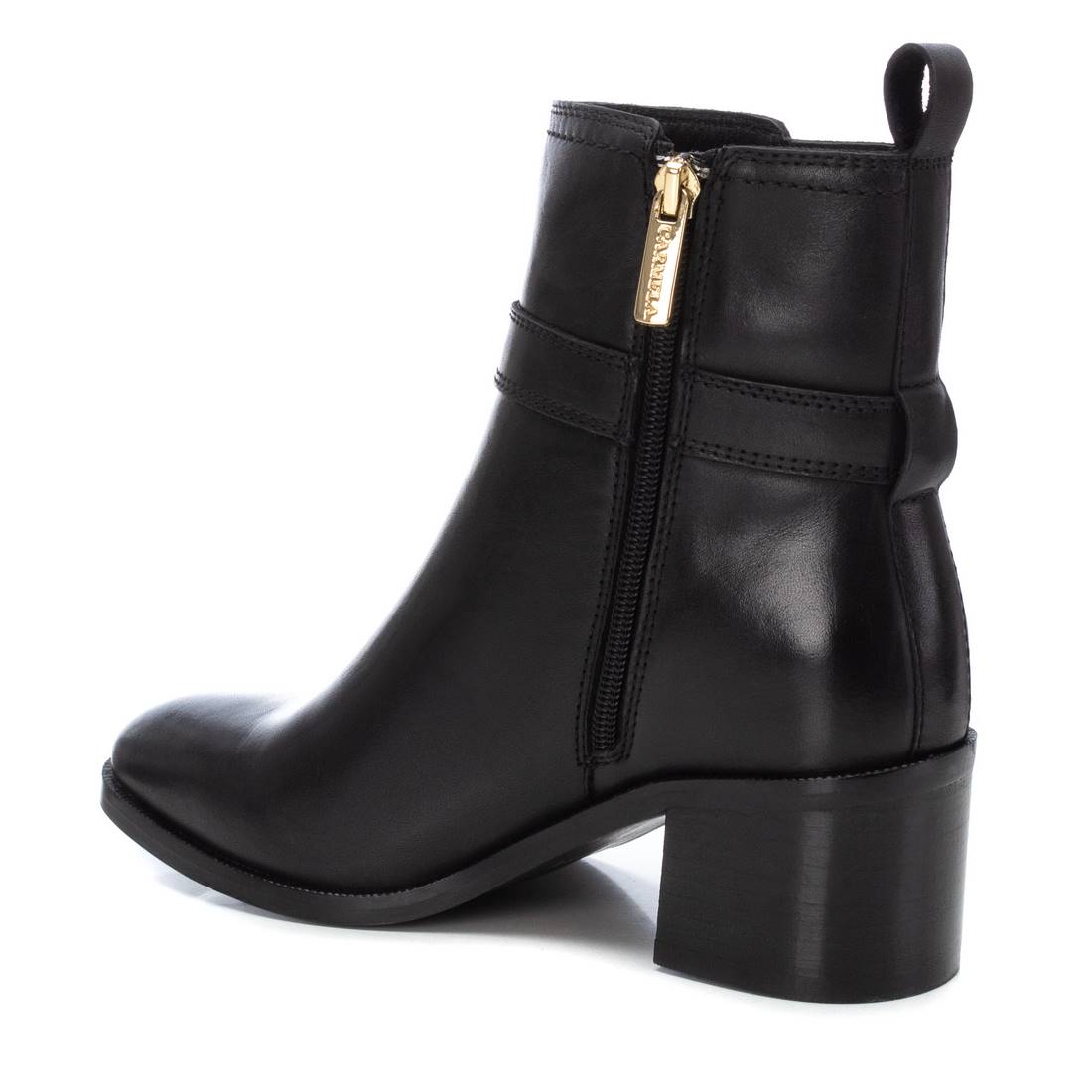 Carmela 16173501 bottine femme noir cuir petit talon