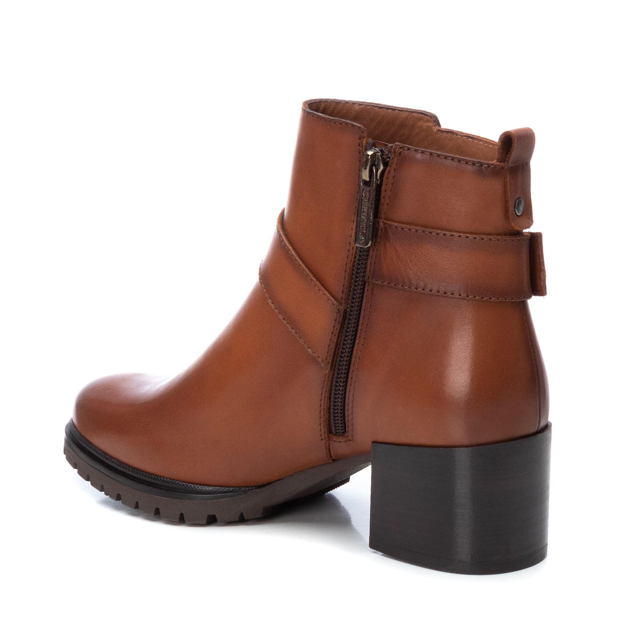 Carmela 16004502 bottines cuir marron talon 6 cm