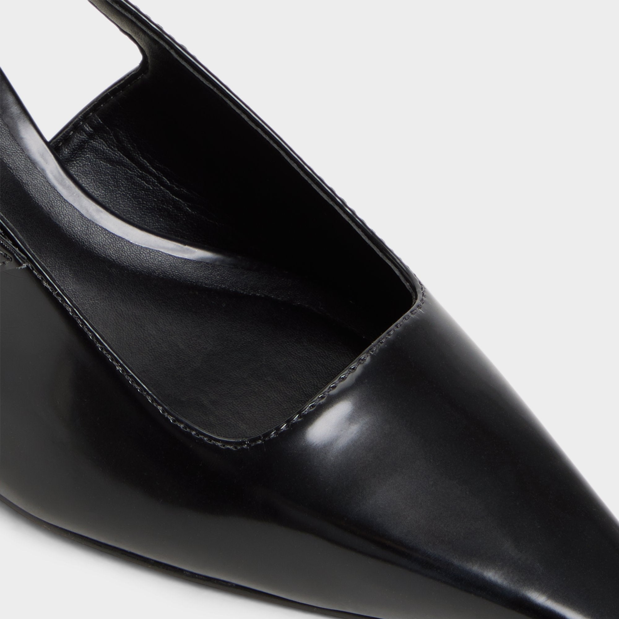 ALDO Nealie slingback cuir verni noir