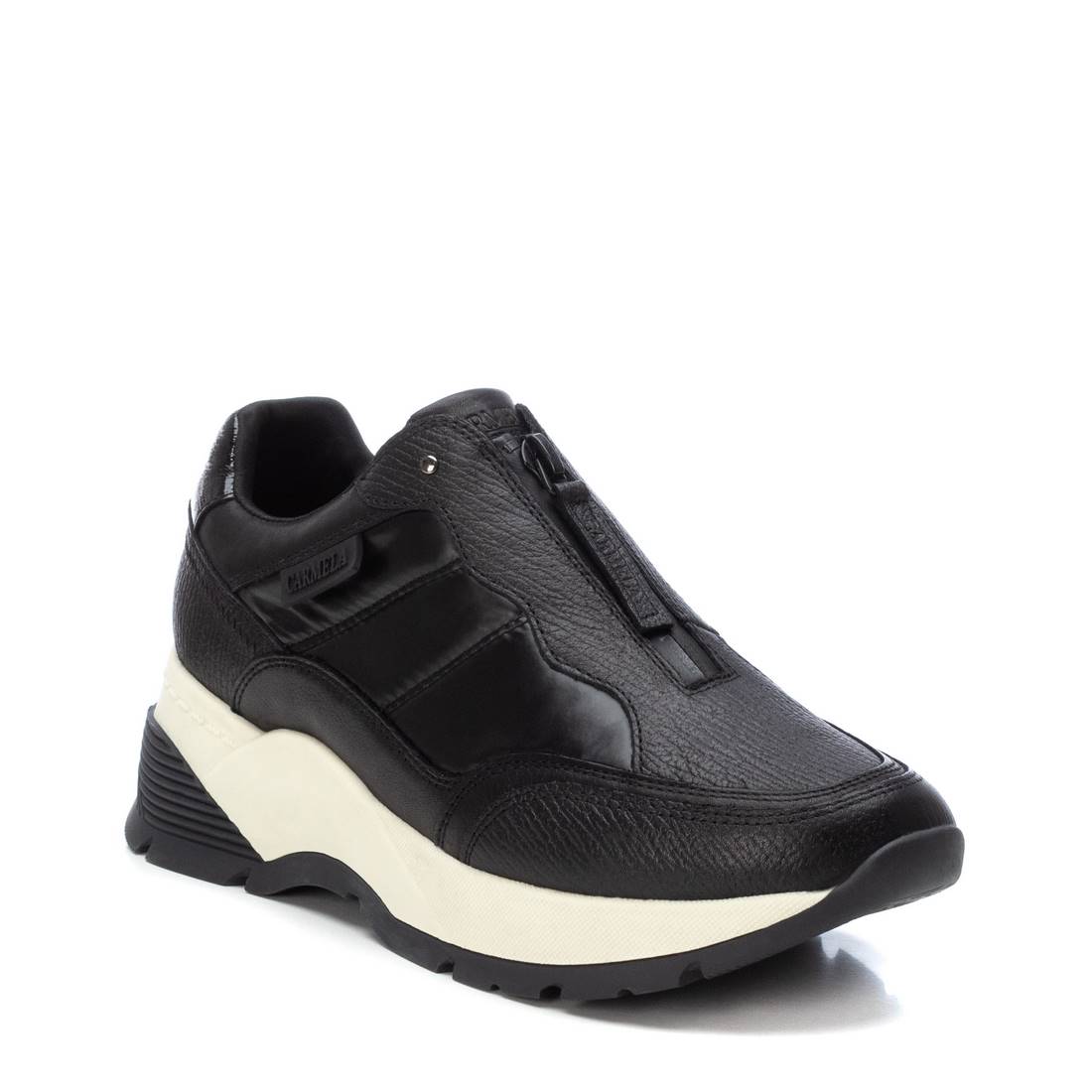 Carmela 16116701 sneaker cuir noir zip