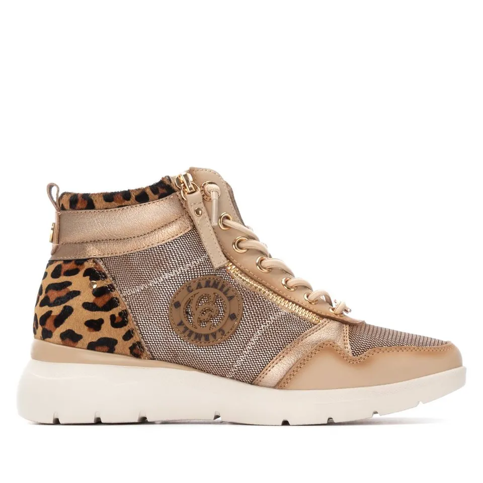 Carmela 16251402 bottine femme cuir beige talon plat