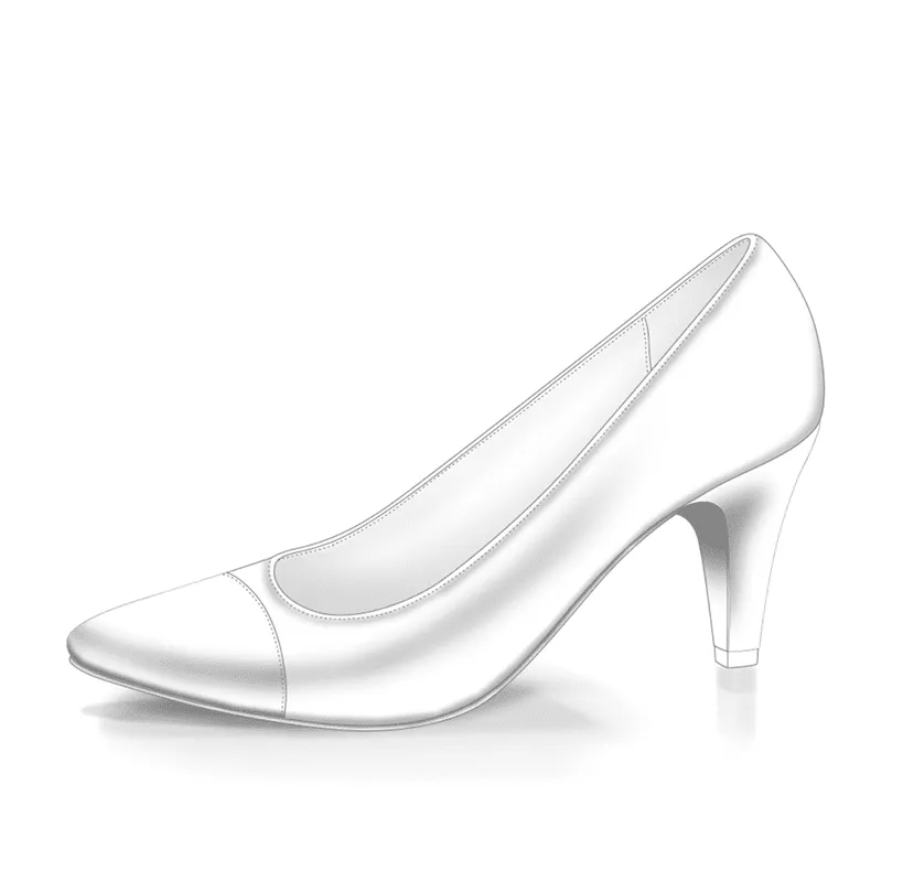 Dessine Moi Un Soulier escarpin bout pointu à personnaliser cuir