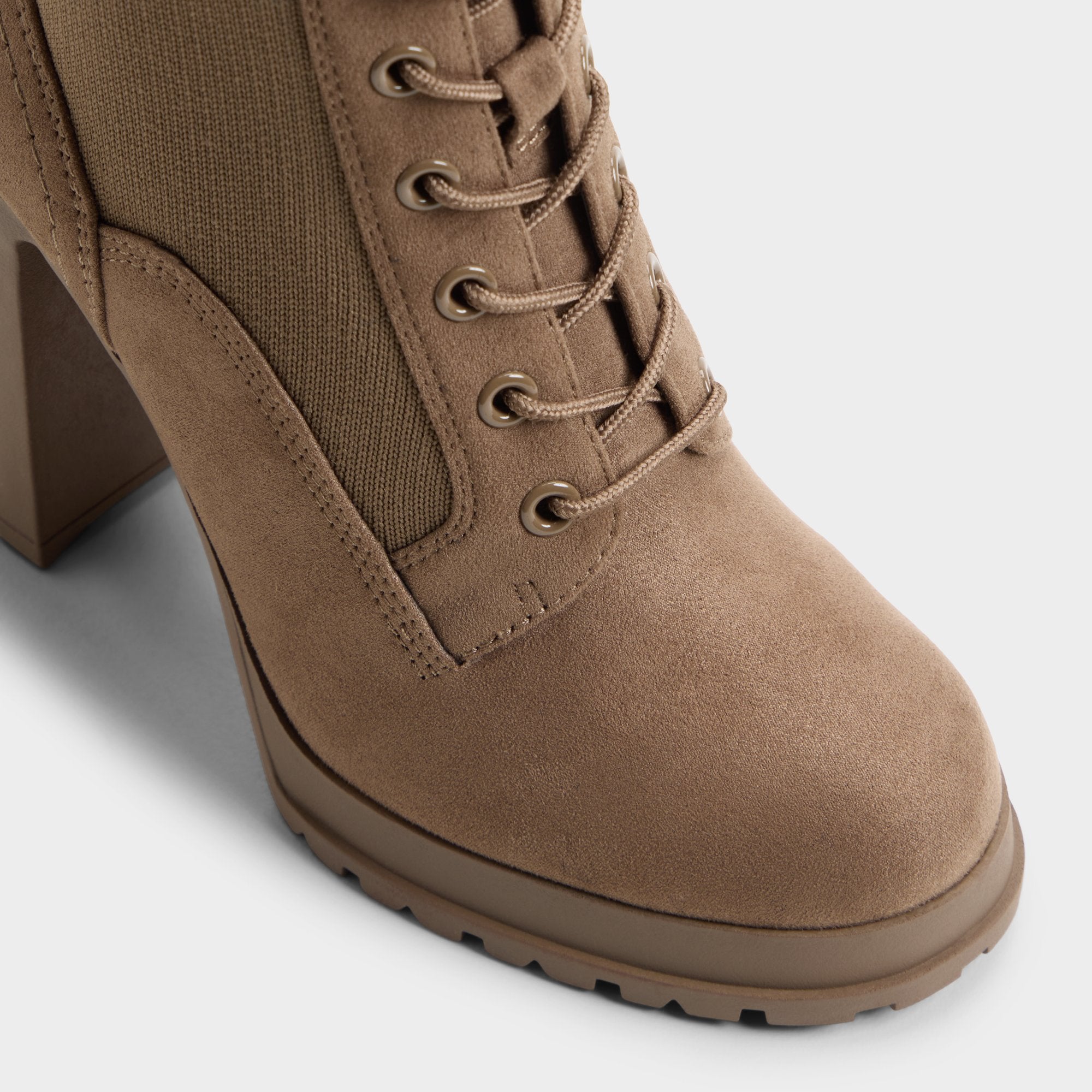 ALDO Rebellious boots à lacets suède beige