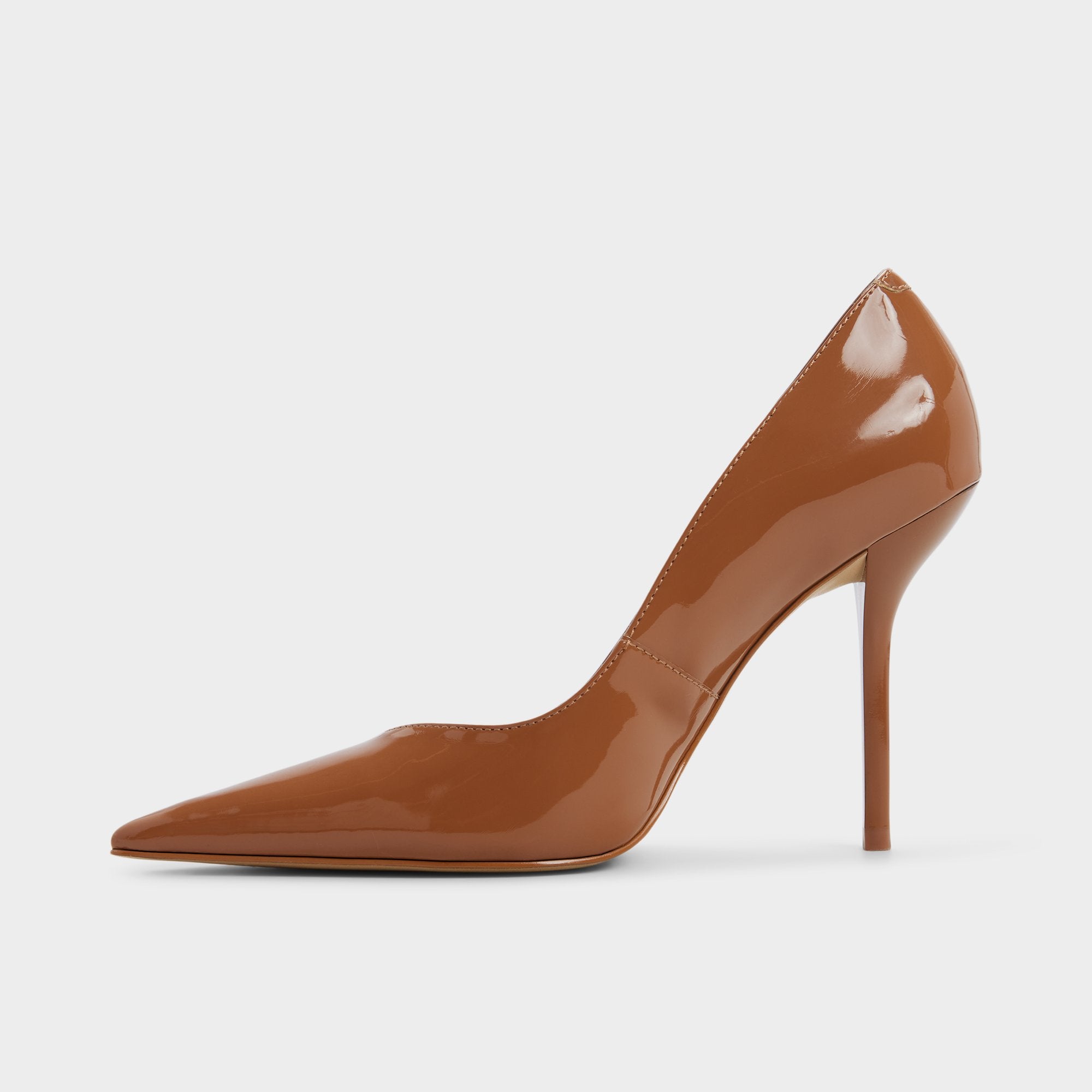 ALDO Emelie escarpins vernis marron brillant