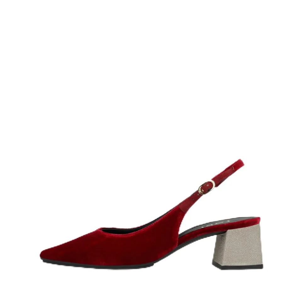 LODI Cherri-Te escarpins rouges cuir talon fin