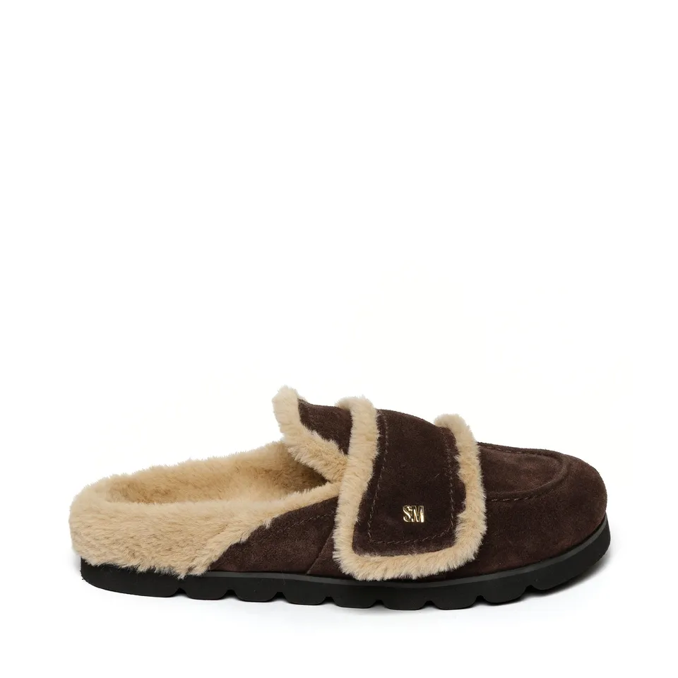 Steve Madden Bomb-SM mules daim marron