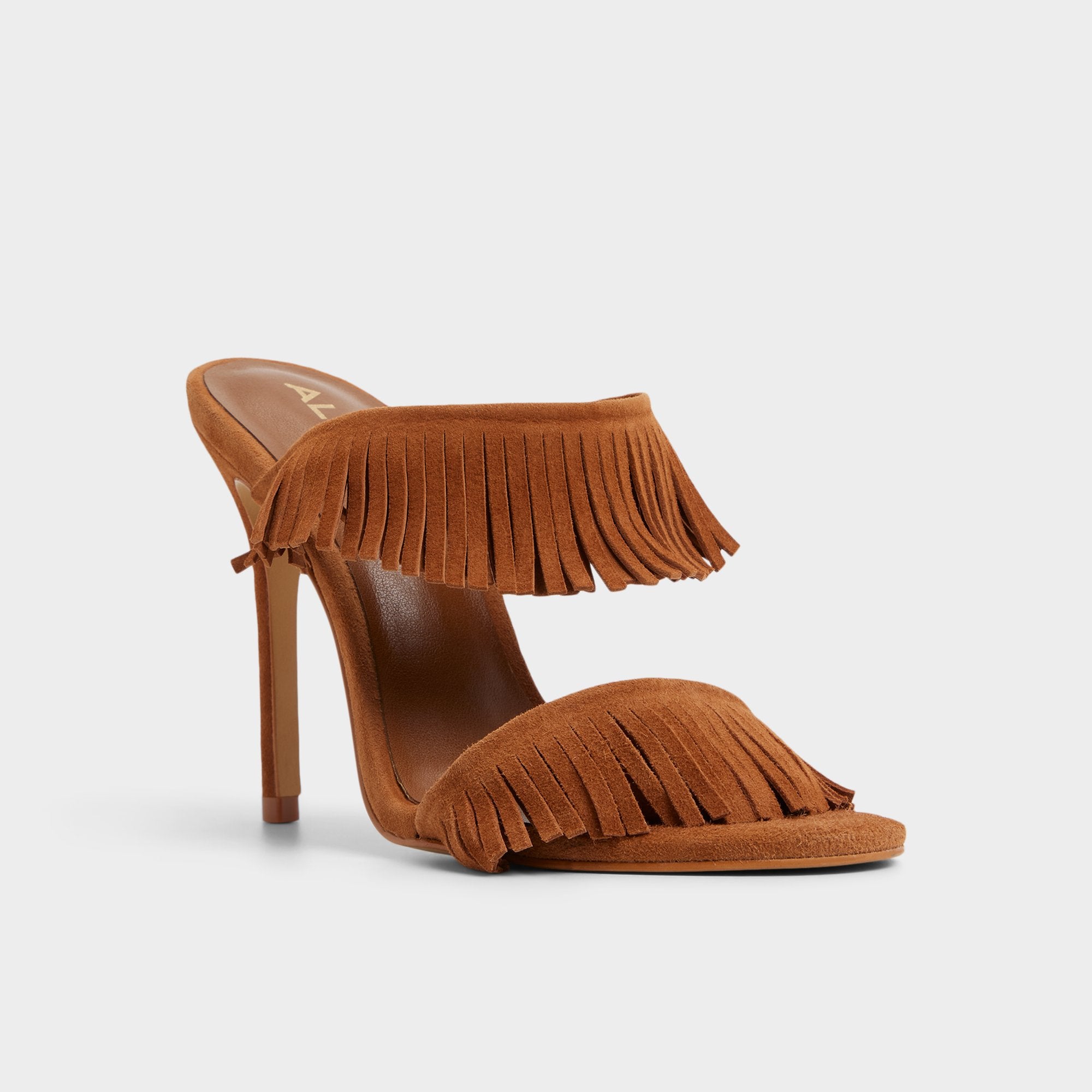 ALDO Nahanie escarpins suède camel à franges