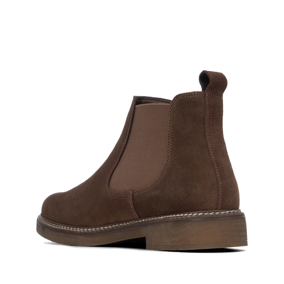 Carmela 16434801 bottines homme cuir marron plat