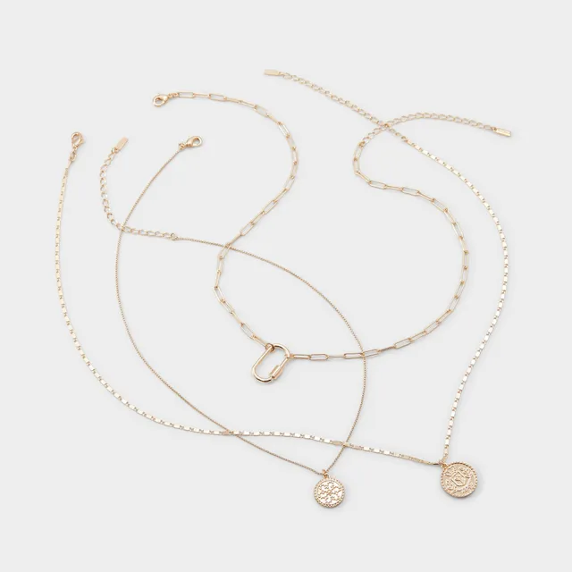 ALDO Intuition collier femme multicouche doré