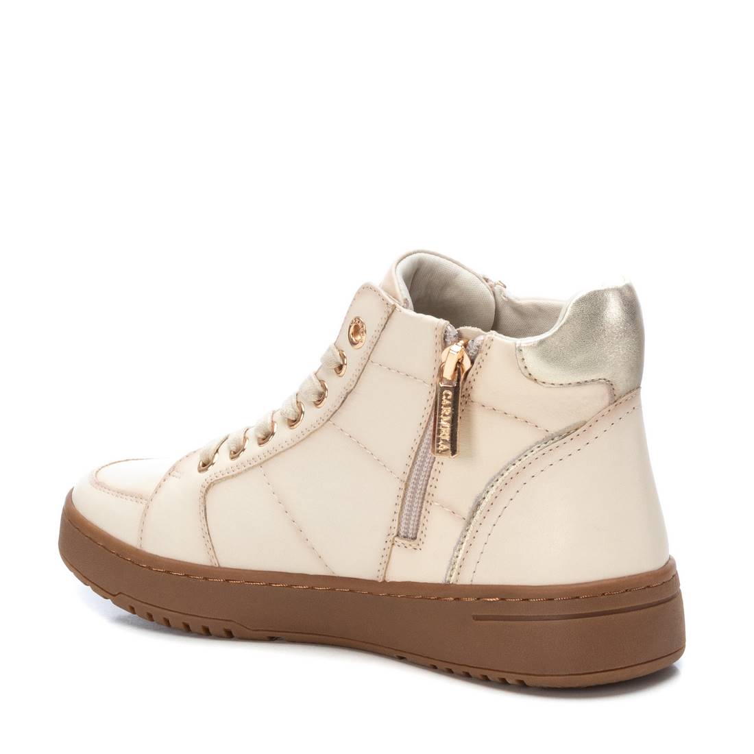 Carmela 16107603 basket montante blanche cuir