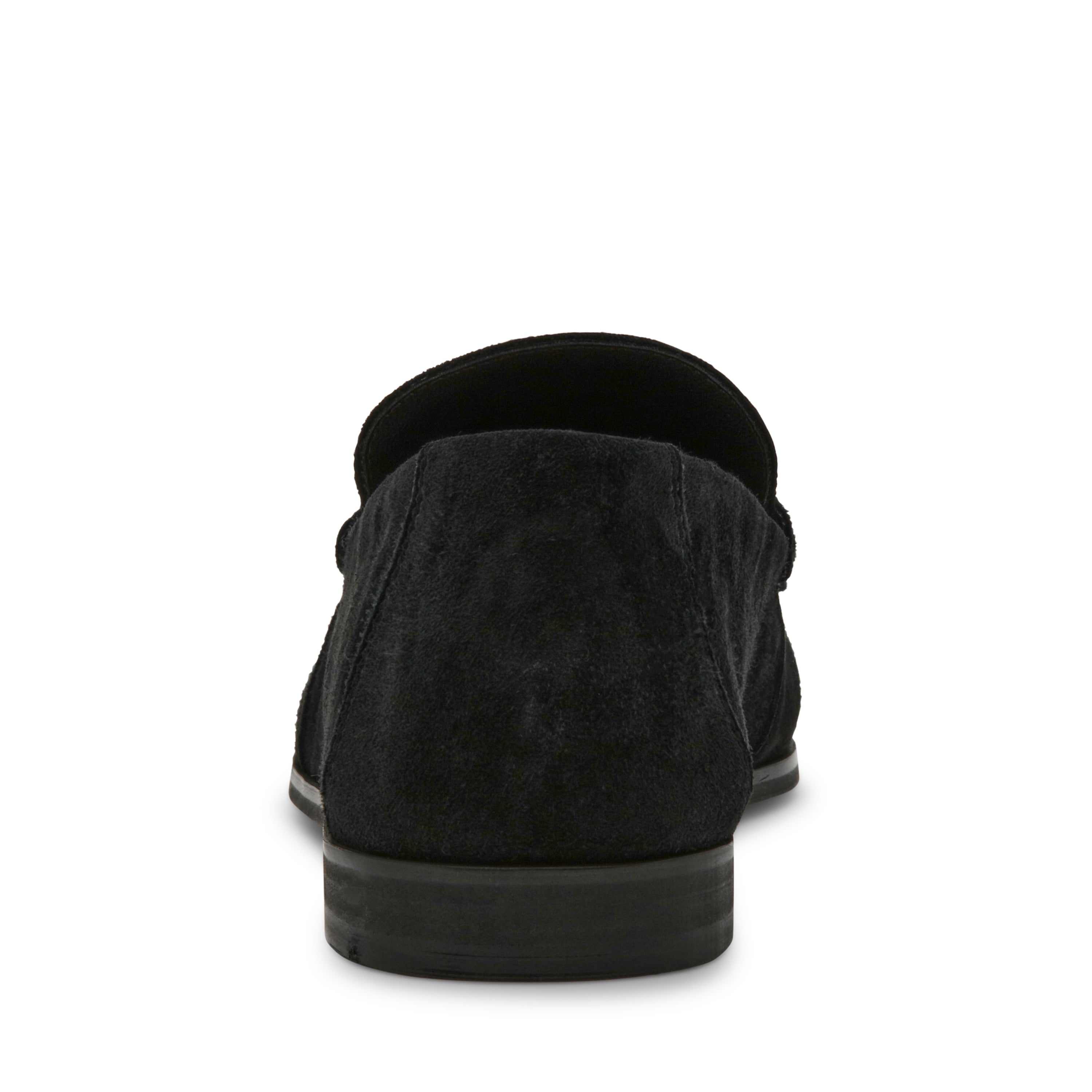 Steve Madden Muse mocassin daim noir plat 2 cm