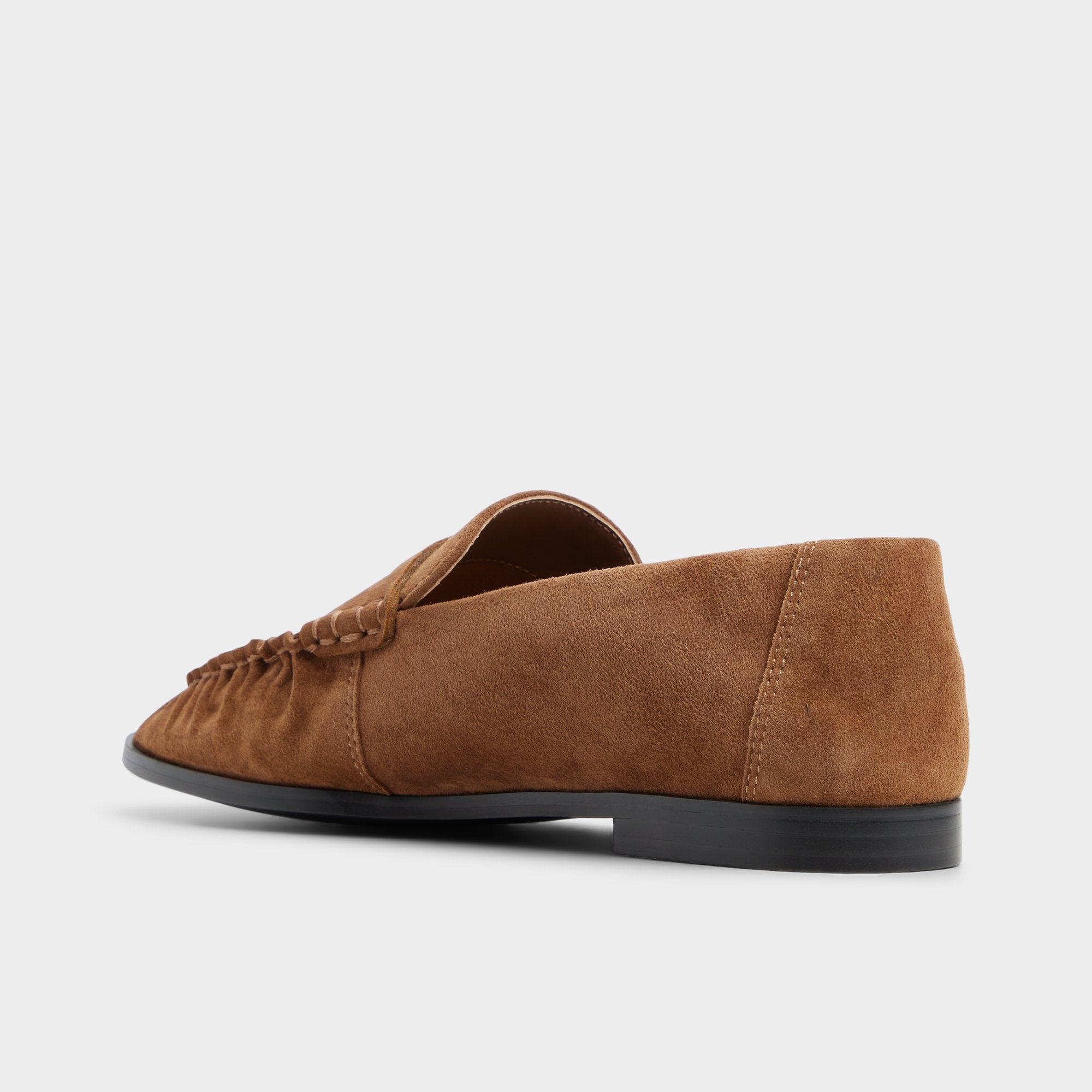 ALDO Veviane mocassins suède marron froncés