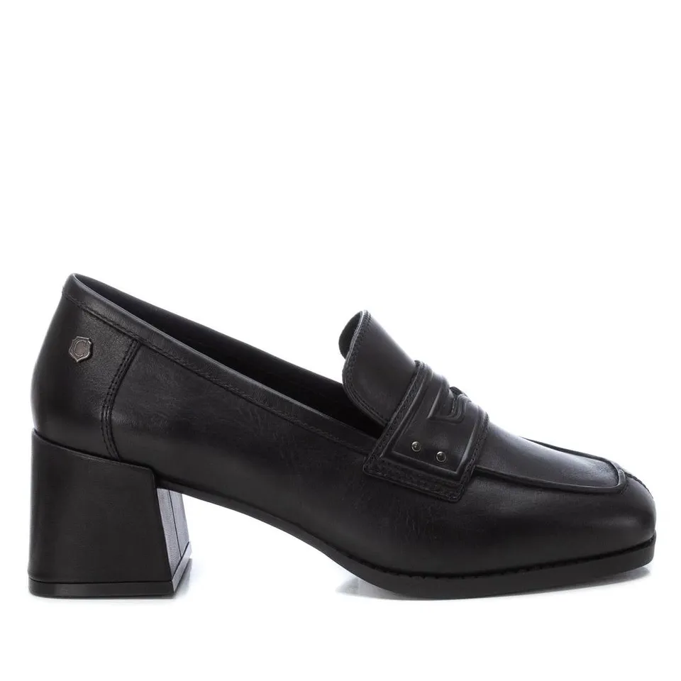 Carmela 16185301 mocassins cuir noir talon 5 cm